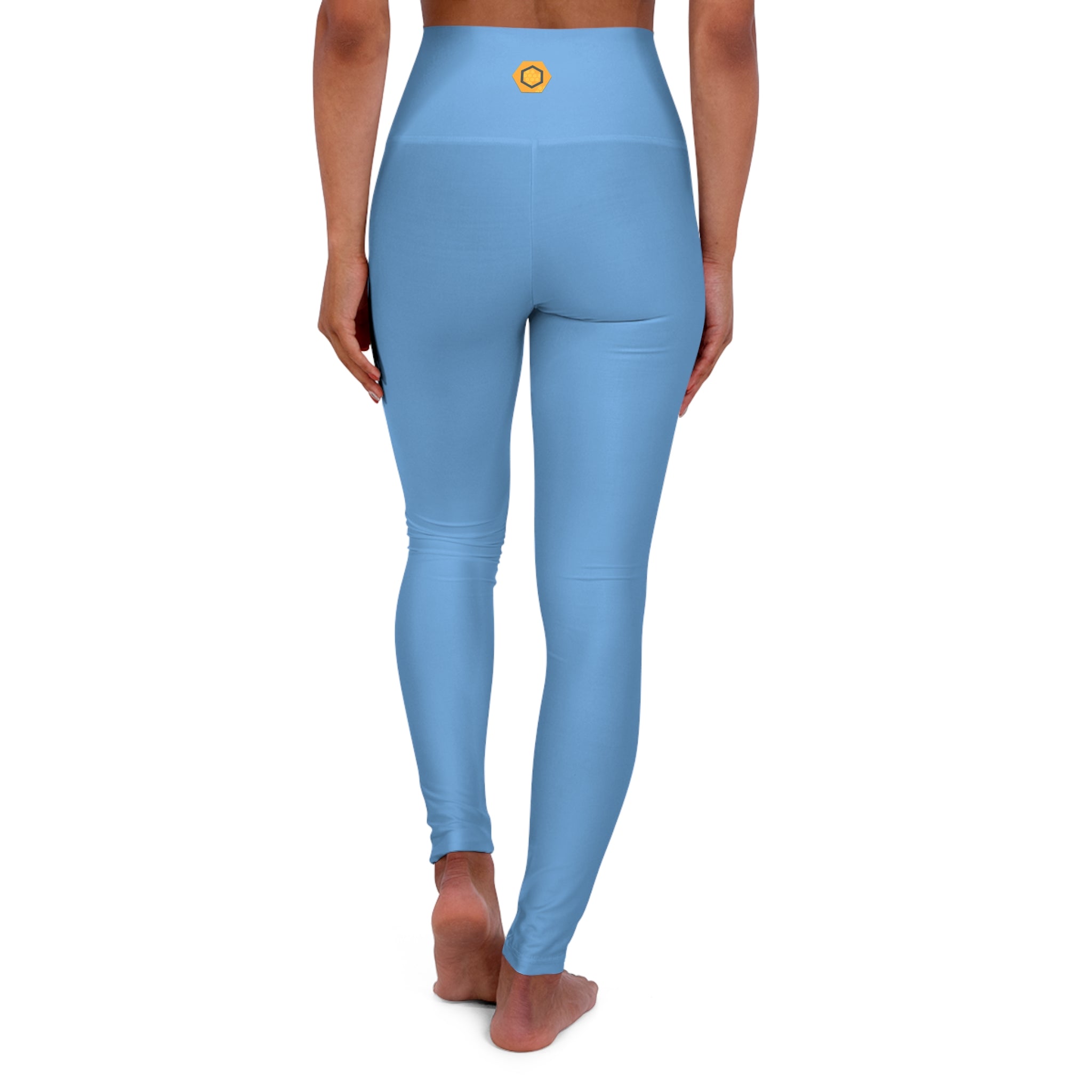 Blue High Waisted Yoga Leggings