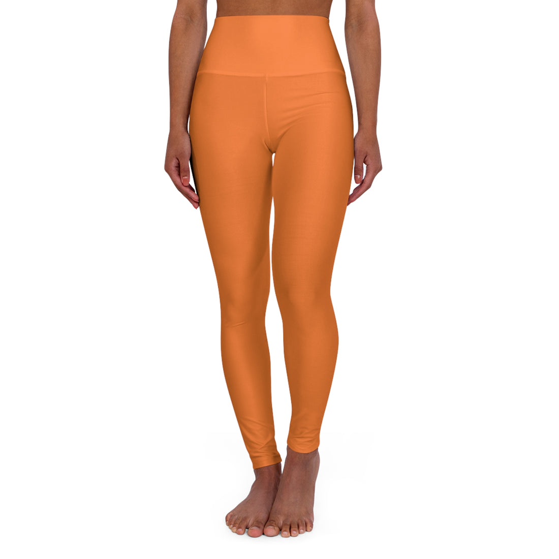 Orange High Waisted Yoga Leggings