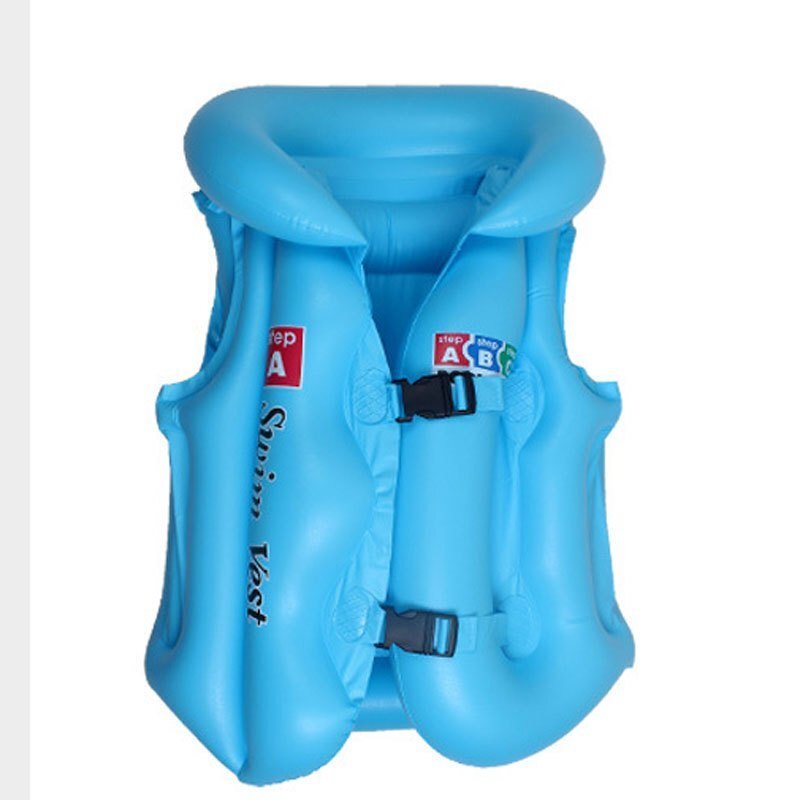 Kids Swim Vest with Safety Buckle and Dual Airbags (4-12 Years Old)