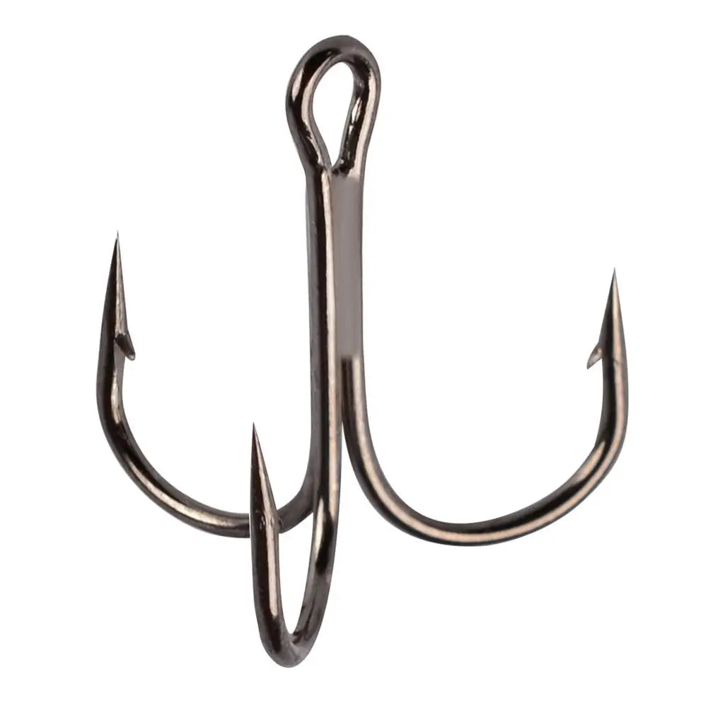 50 pcs Carbon Steel Treble Hook