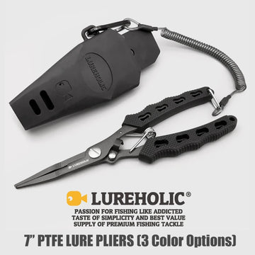 Lureholic 7” PTFE Coated Fishing Pliers