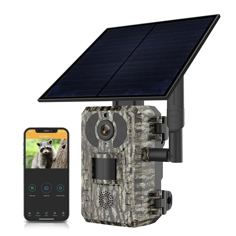 4G 4MP Trail Camera with WiFi APP Solar Panel