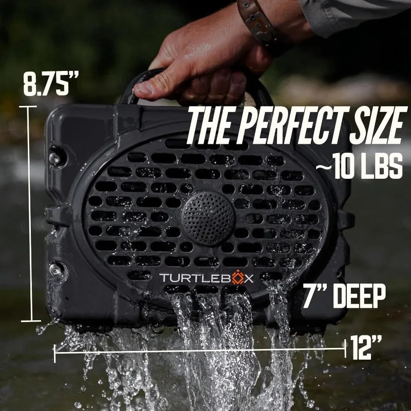 TurtleBox Gen 2: Loud! Waterproof Outdoor Bluetooth Speaker- Tan