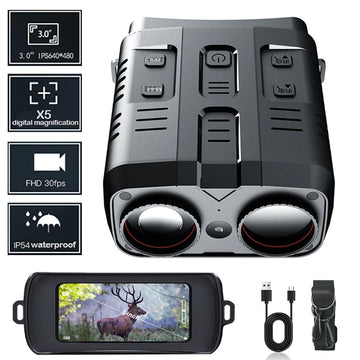 Outdoor 1080P Digital Infrared Night Vision Binocular - Ultra Light Device for Hunting and Camping