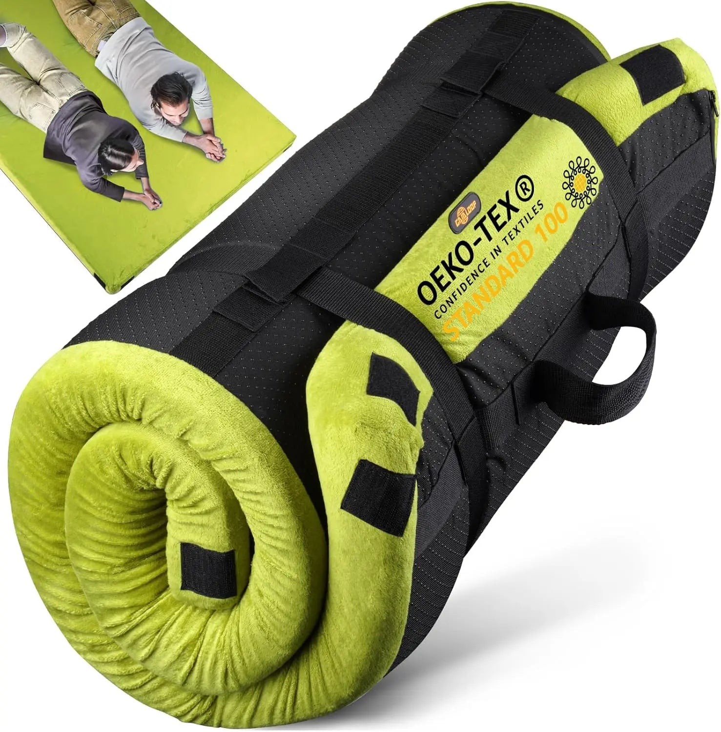 3 Inch Portable Floor Mat Roll Up Sleeping Pad: