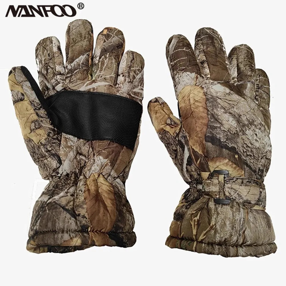 Winter Wind Waterproof Bionic Camouflage Hunting Gloves